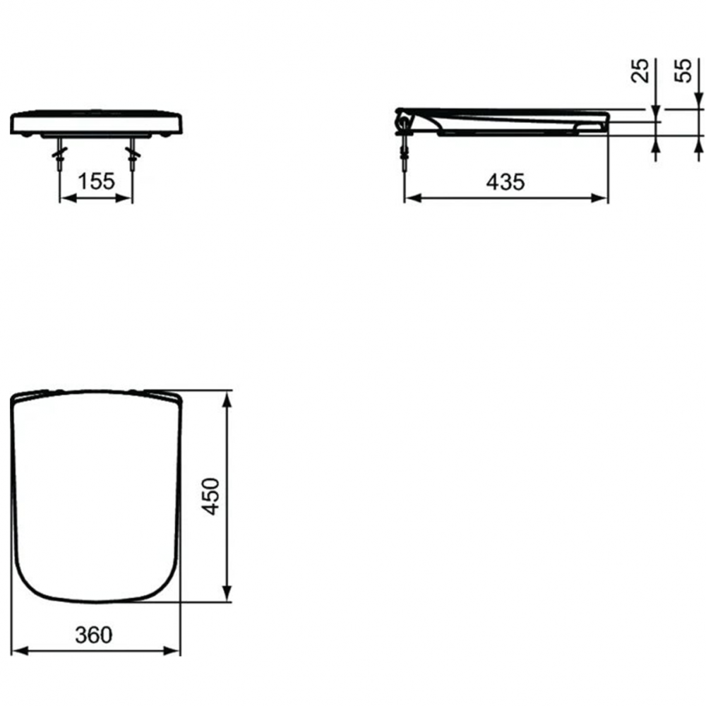 Сидение и крышка для унитаза Ideal Standard STRADA J469701