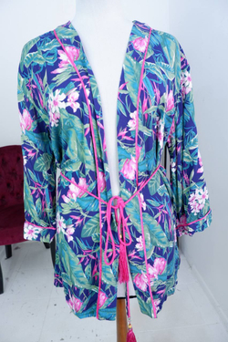 Халат DESEO для дома или пляжа из вискозы 48 размер