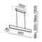 Подвесной светодиодный светильник Maytoni Technical Step P010PL-L23G4K