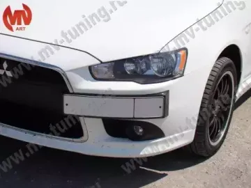Рамка под номер на передний бампер для Mitsubishi Lancer 10