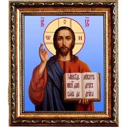Иисус Христос Спаситель. Икона на холсте.