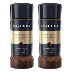 Кофе растворимый Davidoff Fine Aroma, 100 г стеклянная банка (Давидоф) х 2 шт