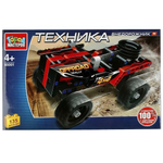 Конструктор пластмассовый 135эл. "Джип" 85001-KY (Город мастеров)