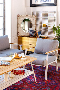 Диванная группа из алюминия CONCORDE L белая