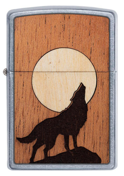 Зажигалка WOODCHUCK USA Howling Wolf ZIPPO 49043