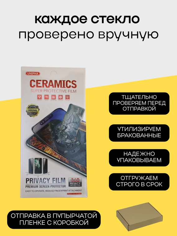 Защитное стекло для IQOO Neo 10 Unipha Full Glue 3D GLASS