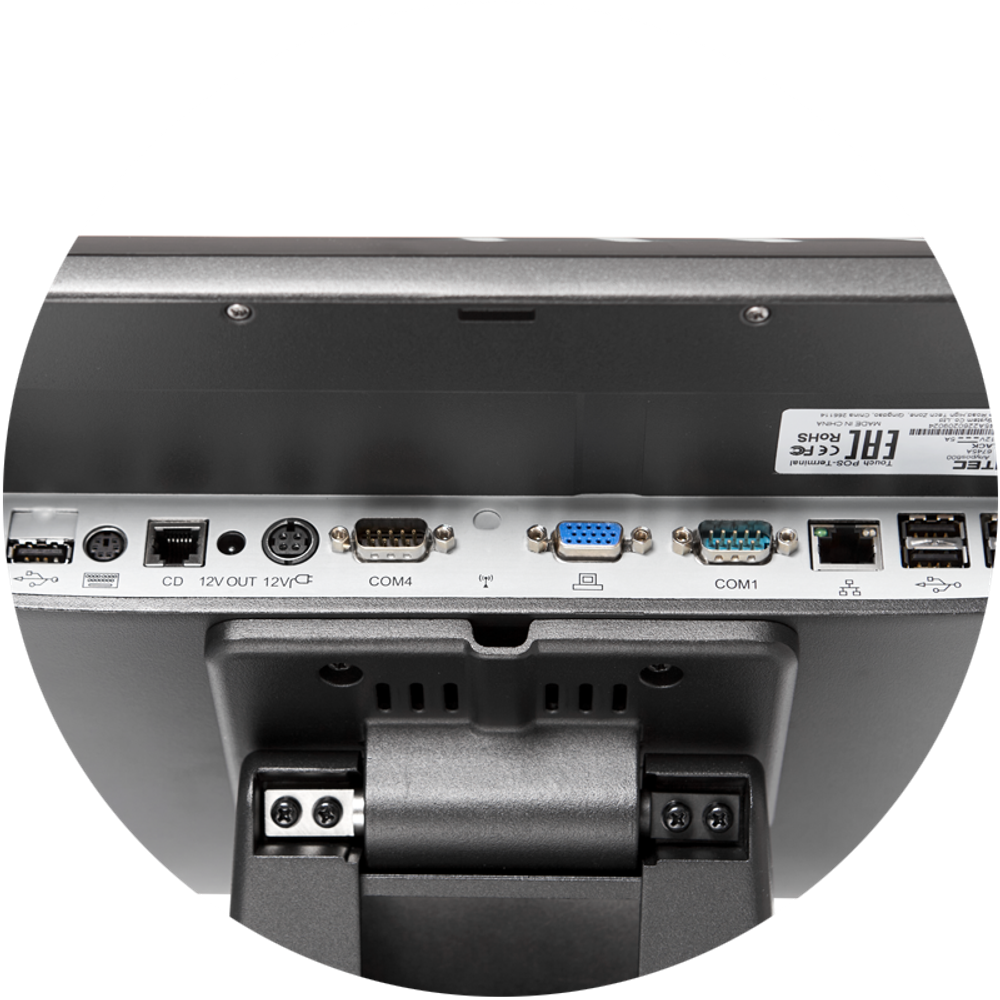 Сенсорный терминал Wintec Anypos600 15" (6791A, Intel Core i3-7020U (V.2), DDR3 4 Гб, SATA 128 Гб, Черный, Ридер, Без ОС, арт. 6791A-034P-B10x-22)