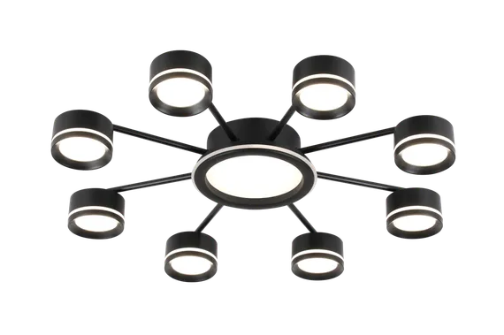 9502/8+1 BLACK (1) Люстра (RL)