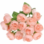 Искусственные цветы «Розочки» 30см 15 цветков персиковые