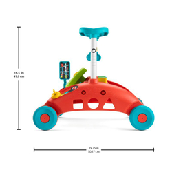 Fisher-Price Learn and Laugh - Интерактивный маленький водитель-толкатель 2 в 1 HJP44
