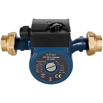 Циркуляционный насос Stout 25-40/180 с латунными гайками (SPC-0011-2540180)