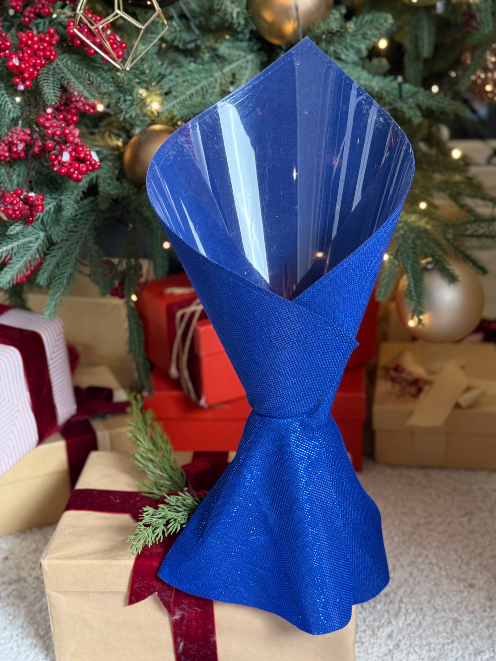 Платье Мерцание (конверт). Цвет:Синий.