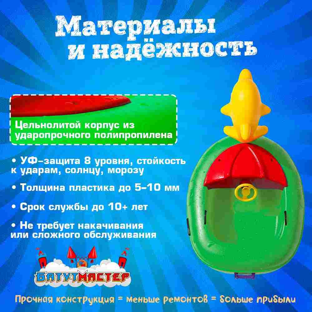 Электрическая лодка-катамаран «Дельфин» XL взрослая, 1+1