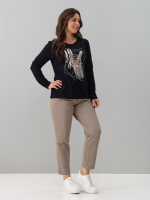 Лонгслив ЛНкл-081/черный-п