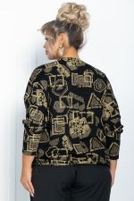 Блузон Ты вдохновение (черно-золотой) Б11879 LT Collection