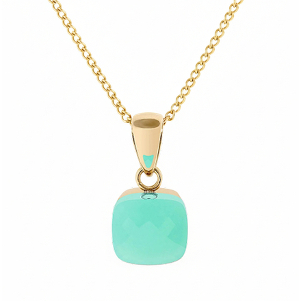 Колье Qudo FIRENZE (G) Light Palace Green Opal 107001/48-4510