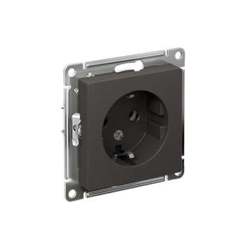 Розетка AtlasDesign 16А с заземл. механизм базальт SE ATN001443