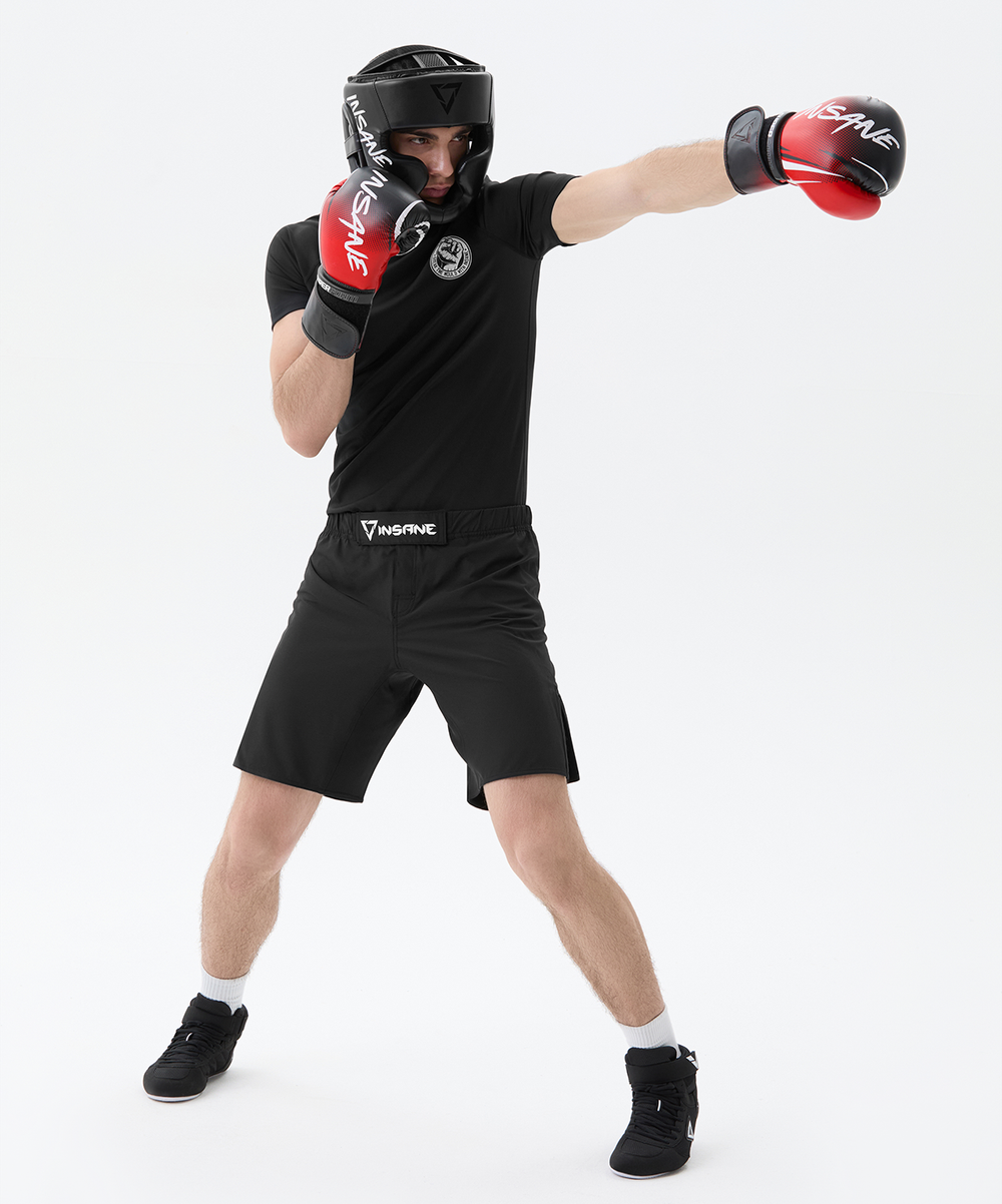 Перчатки боксерские IMPACT, красный, 12 oz