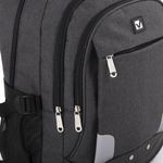 Рюкзак BRAUBERG универсальный, 3 отделения, темно-серый, 46х31х18 см, 270759