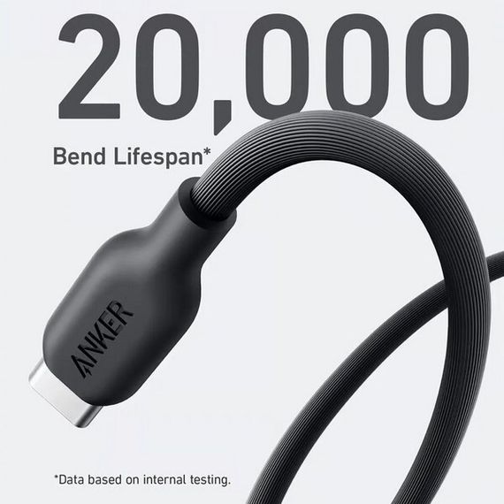 Кабель Anker 542 USB-C to Lightning BIO-BASED 0.9м (A80B1H11.BK) черный