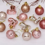 Набор украшений «Волшебное сияние» 4 см (13 предметов), роз.золото/шампань