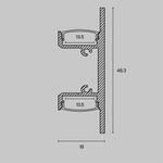 Профиль Led Strip ALM-1848-S-2M