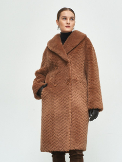 Шуба женская чебурашка тедди эко