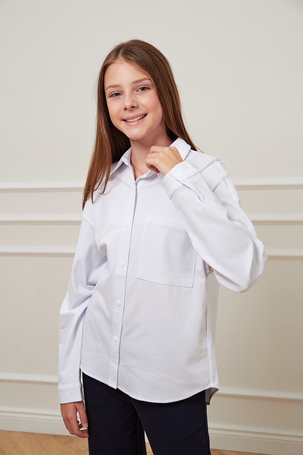 Блуза дл/р швейн. д/д DELORAS 63802C