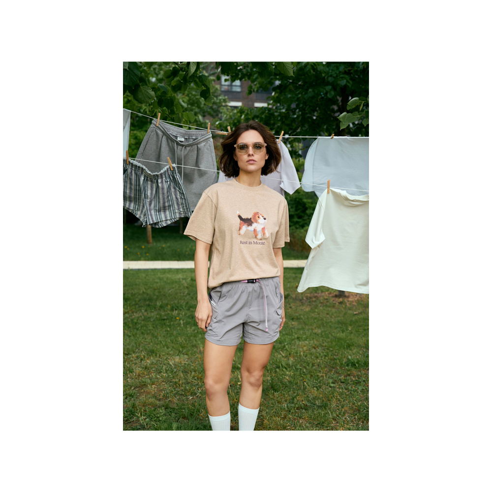 Футболка Nothomme Monterest Loose T-shirt "Muyun Gold" Women's