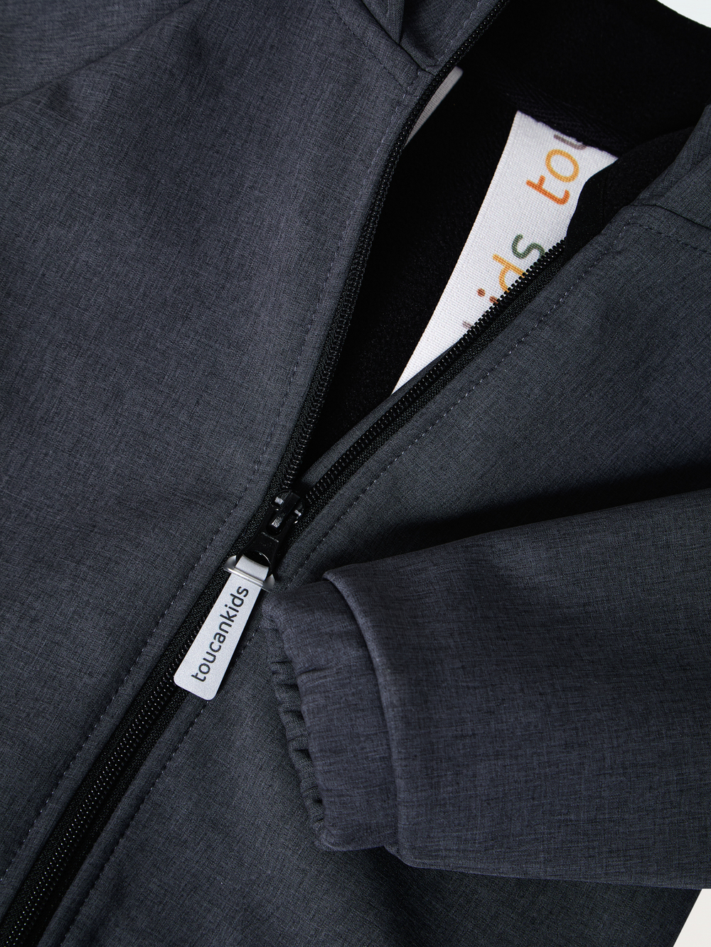 168-333 Комбинезон софтшелл (графит меланж)