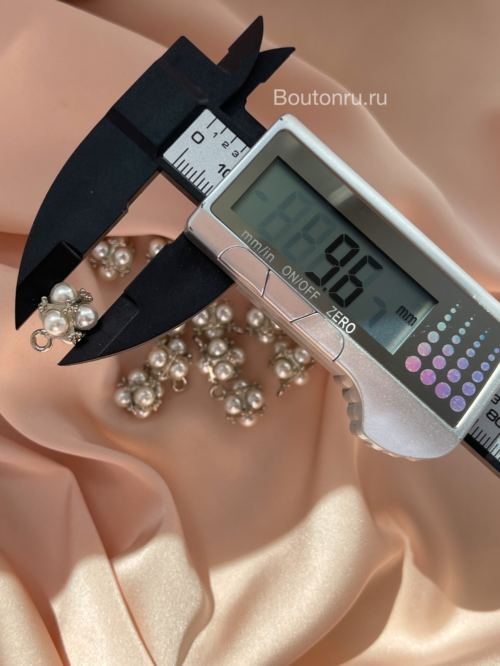 Пуговицы Жемчужные13 10 мм серебро