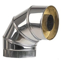 Отводы 90°  200-300 толщина металла 0,5-0,5 нержавеющая сталь - оцинкованная сталь