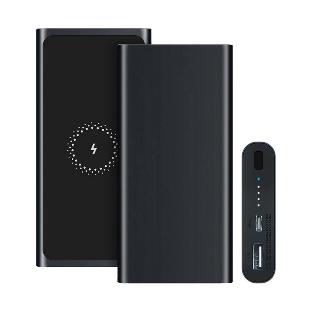 Портативный аккумулятор Mi 10000 mAh (черный) с беспроводной зарядкой