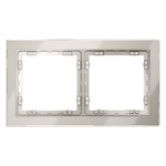 Рамка стеклянная VOLTUM S70 на 2 поста, (кашемир, стекло)