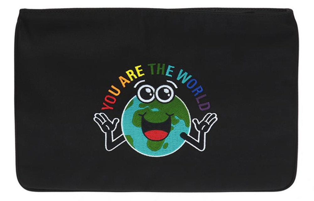 Balenciaga Polyester Clutch Regular Unisex Black