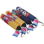 Зонт механический ветроустойчивый, матовая ручка «BESTzontik - Panda», цвет как на фото, длина 25см, d-110см