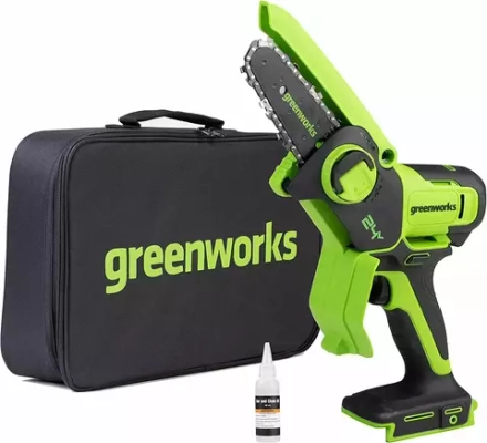 Цепная мини пила аккумуляторная Greenworks 24В 10см G24MCS10 (без АКБ и ЗУ) 2008207