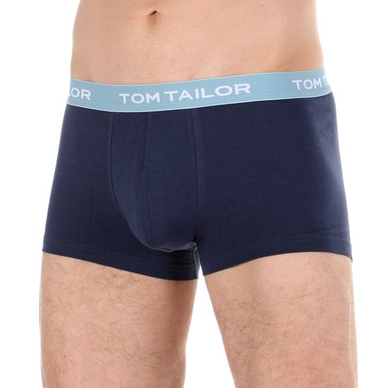 Мужские трусы боксеры набор 3в1 темно-синие Tom Tailor 70162/6061 690