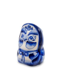 ГЛ- 268 Фигурка «Сова» мал.(Гжельский фарфор)