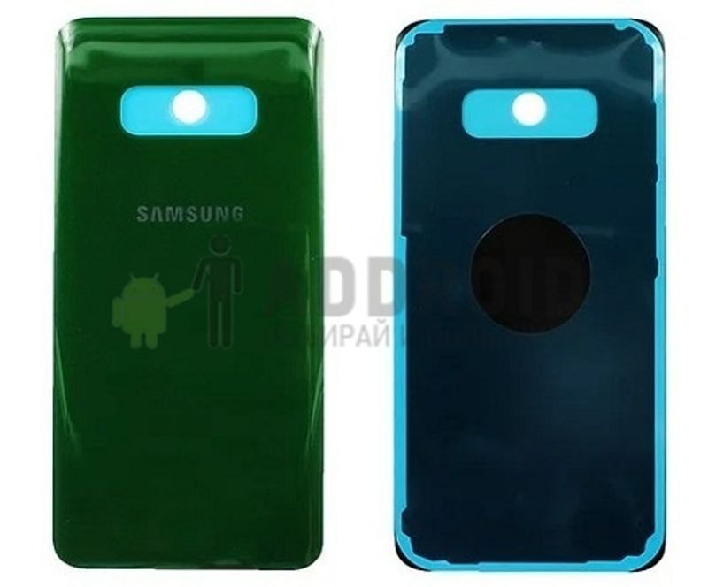 Задняя крышка для Samsung Galaxy S10e зеленая со стеклом камеры