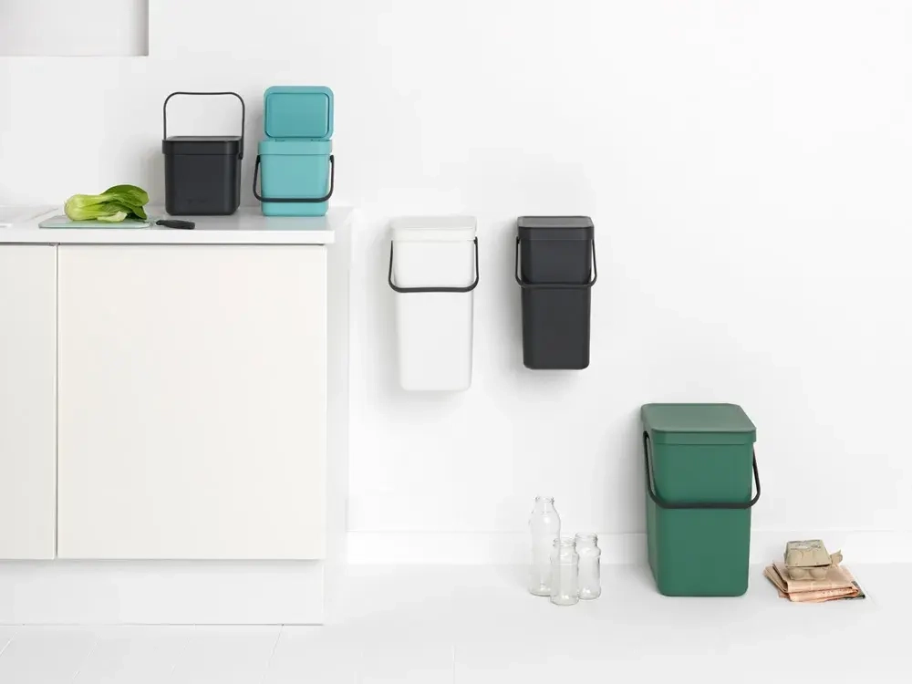 Brabantia Контейнер для мусора Sort & Go 12л, серый