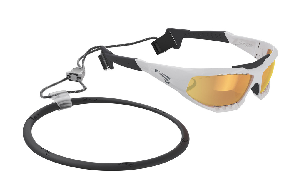 Спортивные очки LiP Surge / Gloss White - Black / PC Photochromic / ecLiPse™ Series ML Red Brown
