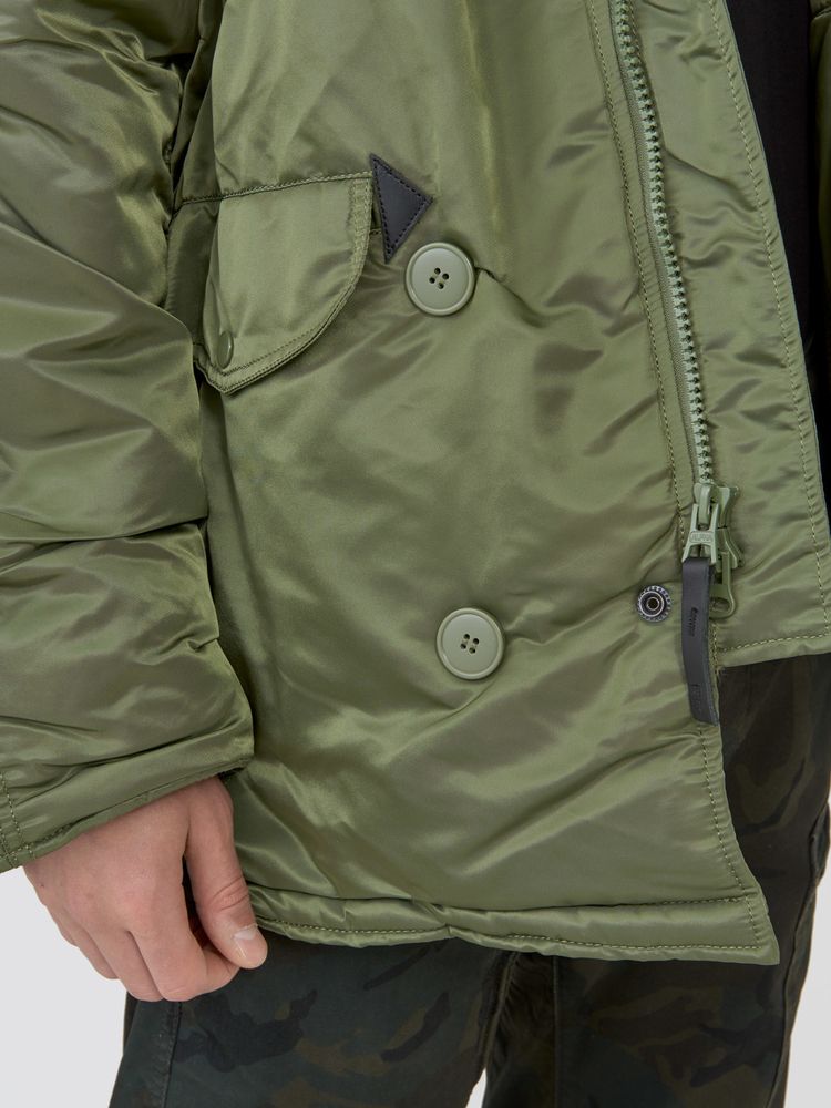 Парка Alpha Industries N-3B Regular Fit Sage Green (зеленая)