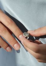 Кольцо Crystal Drop с празиолитом