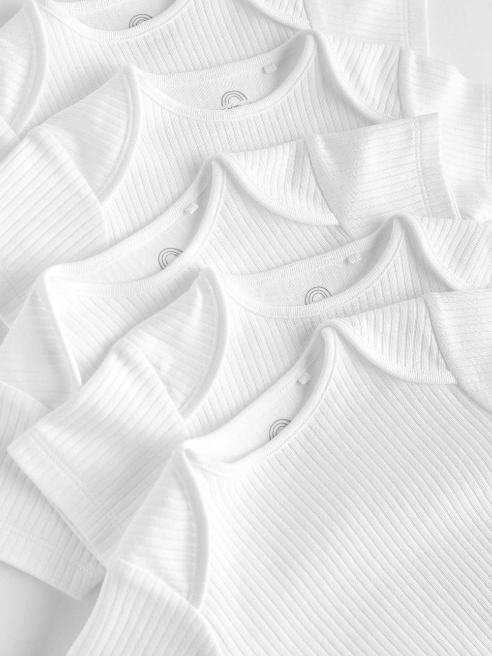 Боди с коротким рукавом для малышей Next N34-697, 5 шт., Белый