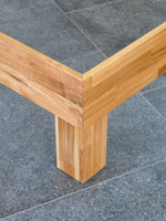 Кровать Buona Vita 160х200 из натурального дуба на ножках в стиле лофт