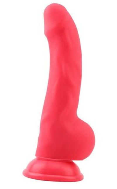 Красный фаллоимитатор Carl.L - 21,8 см. (Цвет: красный)