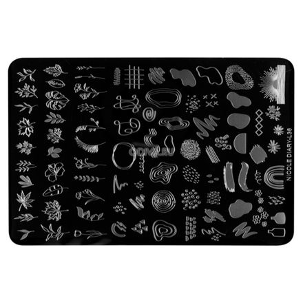 Irisk Пластина для стемпинга L36, 9,5х14,5см