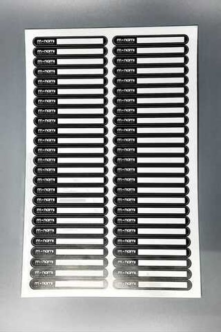 Monami Наклейки на типсы Черно-белые, 50шт