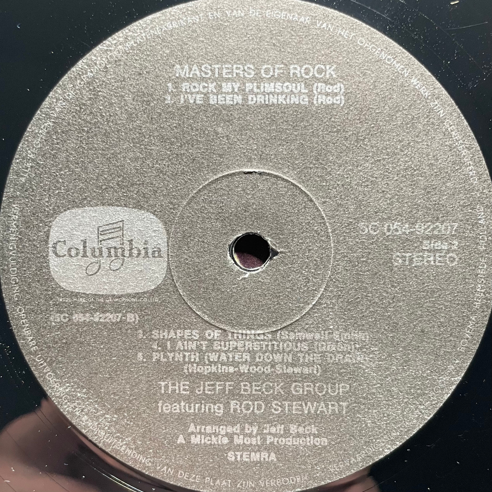 The Jeff Beck Group Featuring Rod Stewart ‎– The Jeff Beck Group Featuring Rod Stewart (Голландия 1971г.)